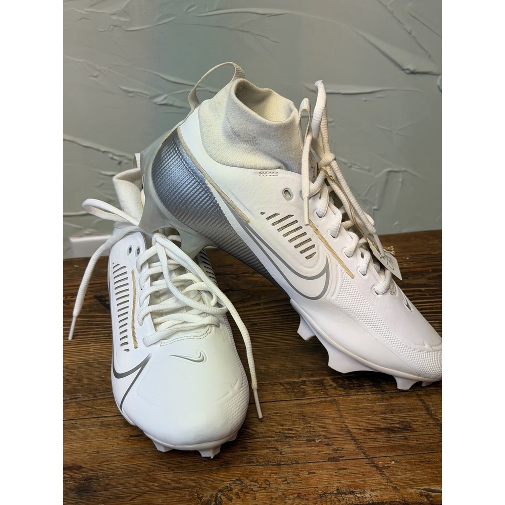 Nike Vapor Edge Pro 360 2 Football Cleats White Silver DA5456-102 Men's 7.5